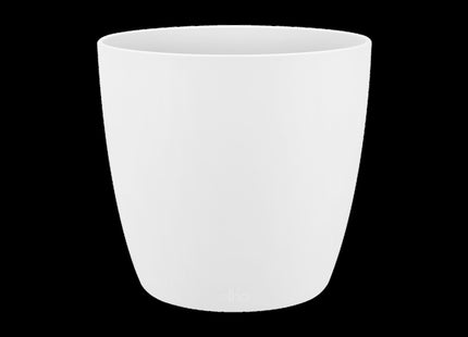 Elho Brussels Round 14cm Flower Pot - White