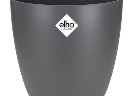 Elho Brussels Round 16cm Flower Pot - Anthracite