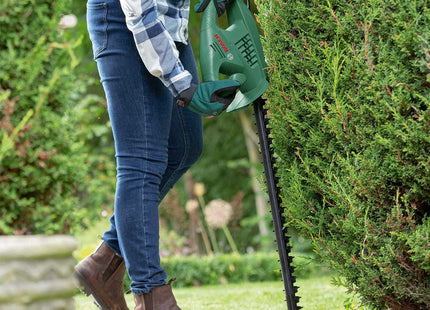 Bosch Electric Hedge Cutter EasyHedgeCut 45 (420 W, Blade Length 45 cm, Weight: 2.6kg, in Carton Packaging)