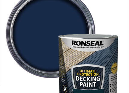 Ronseal Ultimate Protection Decking Paint Deep Blue 2.5 Litre 39147