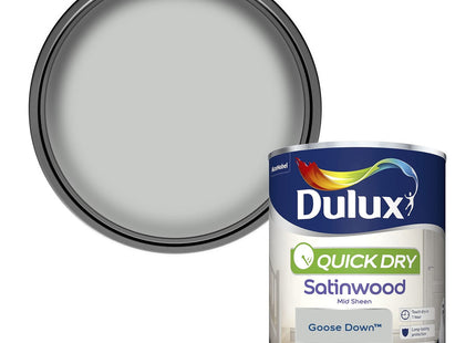 Dulux Quick Dry Satinwood Paint - Goose Down - 750ml 5358151