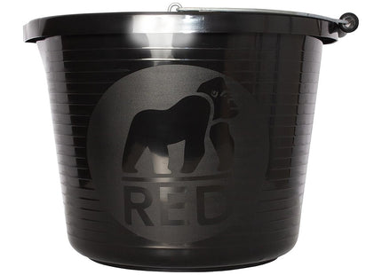 Red Gorilla Premium Builder's Bucket 14 Litre 3 Gallon Heavy Duty Strong Metal Handle Moulded Grip Multi Purpose Food Grade Plastic (Pink)