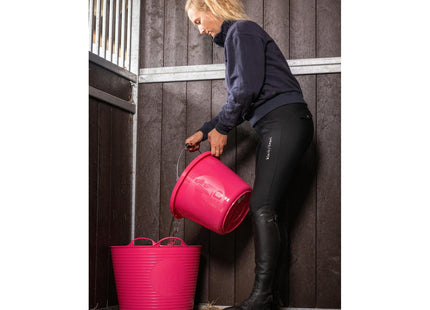 Red Gorilla Premium Builder's Bucket 14 Litre 3 Gallon Heavy Duty Strong Metal Handle Moulded Grip Multi Purpose Food Grade Plastic (Pink)