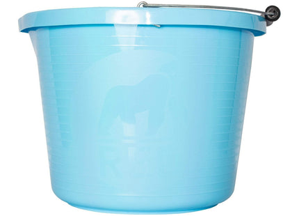 Red Gorilla Premium Builder's Bucket 14 Litre 3 Gallon Heavy Duty Strong Metal Handle Moulded Grip Multi Purpose Food Grade Plastic (Sky Blue)