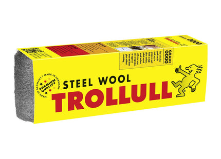 Trollull Steel Wool Wire Wool 200g extra-fine 0000 polishes waxed wood, copper, brass, and matt surfaces, cleans glass