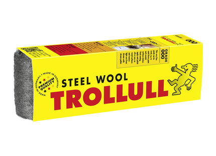 Trollull Steel Wool Wire Wool fine 000, and oil or wax on wood 200g