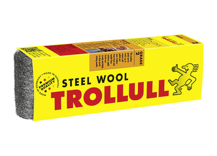 Trollull Steel Wool Wire Wool 200g medium 2, can be used to remove old wax or polish residues, apply wax, or clean metal casting moulds