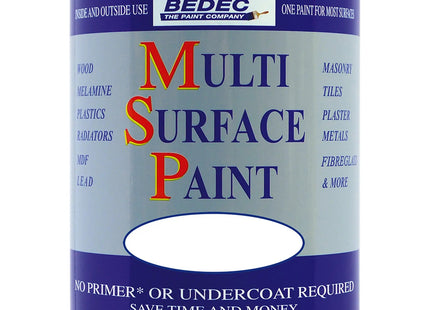 Bedec MSP Multi-Surface Paint 250ml White Satin