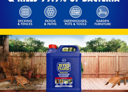 Jeyes Fluid Outdoor Cleaner . Kills 99.9% Bacteria, Rust & Limescale 5 Litre