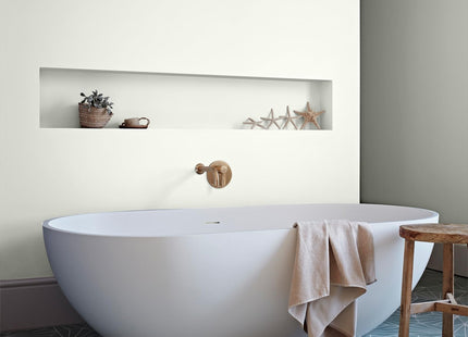 Crown Easyclean Bathroom Mid Sheen Anti Mould Paint 2.5 Litre - Milk White
