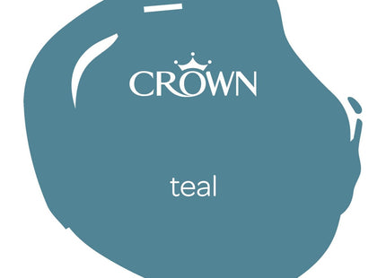 Crown Easyclean Teal Anti Mould Bathroom Paint, Mid Sheen 2.5 Litre