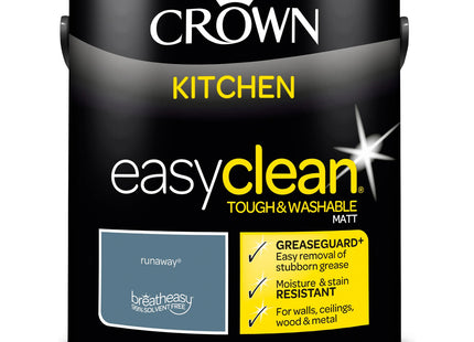 Crown Easyclean Kitchen Matt Paint Runaway - Grease Resistant 2.5 Litre