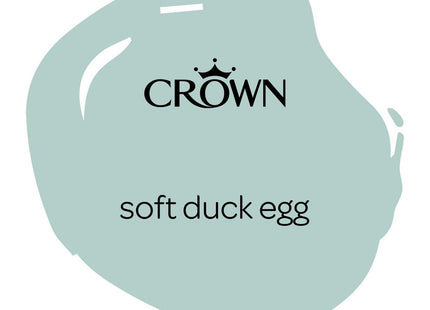 Crown Easyclean Duck Egg Anti Mould Bathroom Paint, Mid Sheen 2.5 Litre