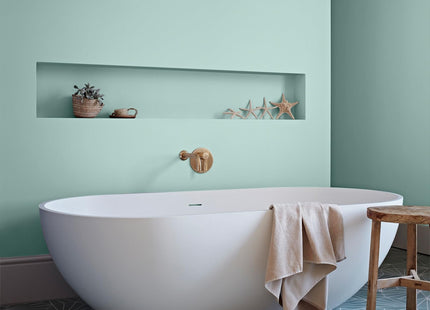 Crown Easyclean Duck Egg Anti Mould Bathroom Paint, Mid Sheen 2.5 Litre