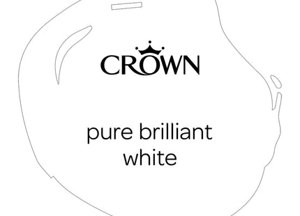 Crown Easyclean Pure Brilliant White Anti Mould Bathroom Paint 1 Litre