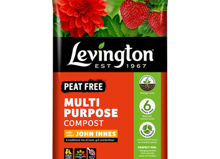 Levington Peat Free Multi Purpose Compost with added John Innes 50 Litre 121226