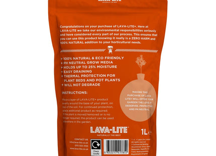Lava-Lite Plus Plant Pot Toppers Stones Eco-Friendly (1 Litre)