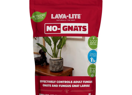 Lava-Lite No Gnats - Original Natural Fungus Gnat Killer for Houseplants, Soil &Compost] Child & Pet Safe]Cost Effective, Chemical Free Pest 1 Litre