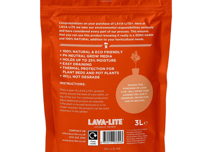 Lava-Lite Plus Plant Pot Toppers Stones 3 Litre