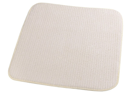 Addis Microfibre Drying Mat-Cream, Fabric, W: 40 x D: 45 515058