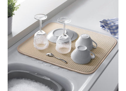 Addis Microfibre Drying Mat-Cream, Fabric, W: 40 x D: 45 515058