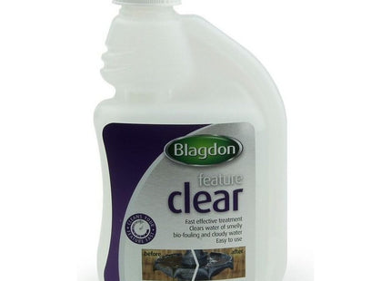 Blagdon Feature Clear, Fast Acting, Effective Treatment, Cleans Cloudy Water and Smelly Bio-Fouling, Removes Sludge & Algae, 250ml, Treats 625 Litre