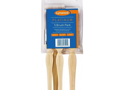 Harris Lynwood Platinum Paint Brush Set 5 Piece 13191
