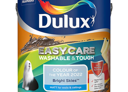 Dulux Easycare Washable & Tough Matt Emulsion Paint - Bright Skies - 2.5 Litre 5599870