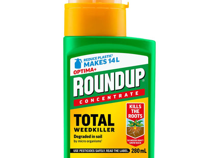 Roundup Optima+ Total Weedkiller, Concentrate, 280ml