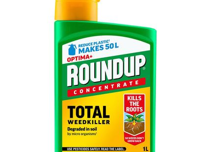 Roundup Optima+ Total Weedkiller, Concentrate, 1 Litre
