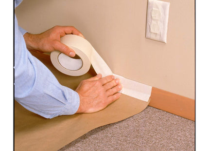 Shurtape Duck Tape All Purpose Masking Tape 50mm x 50m, indoor painting and decorating for multi surfaces prevent paint bleed