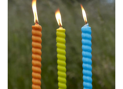 STV Zero In Citronella Garden Flares - Beach Party - 12-Pack, Scented, Colourful, 96cm, Natural, Repels Mosquitoes, For Gardens and Patio Areas