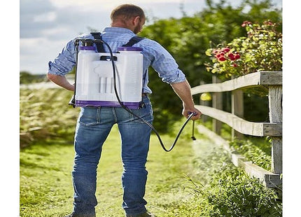 STV Defenders Knapsack Multi-Purpose Pressure Sprayer Backpack - 12 Litre, Ideal for Garden Plants, Lawns, Pesticides, Fungicides and Home Care