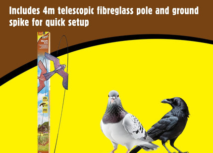 STV The Big Cheese Hawk Kite Bird Scarer Farms & Outdoor Spaces -Humane Pest Control Solution