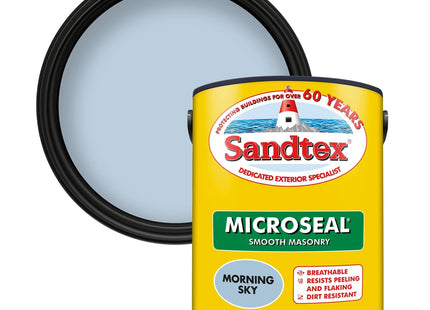 Sandtex - Smooth Masonry Paint 5 Litre - Morning Sky