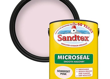 Sandtex Crown 5 Litre Somerset Pink Masonry Paint