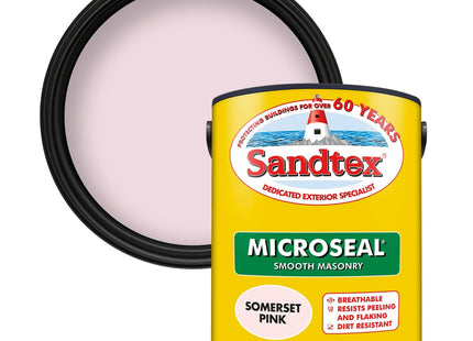 Sandtex Crown 5 Litre Somerset Pink Masonry Paint