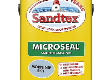 Sandtex Microseal Smooth Masonry Paint - Morning Sky - 150ml