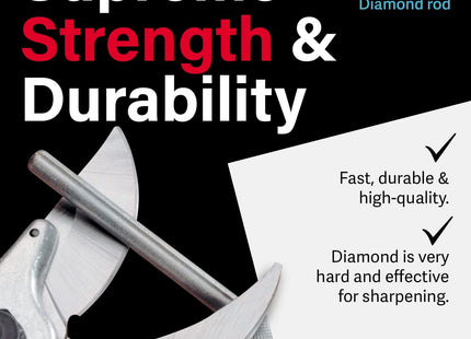 Multi-Sharp 3500 Multi-Purpose Diamond Tool Sharpener for Pruners, Secateurs, Loppers, DIY Tools Including Multi-Tool Blades, Penknives, bradawls