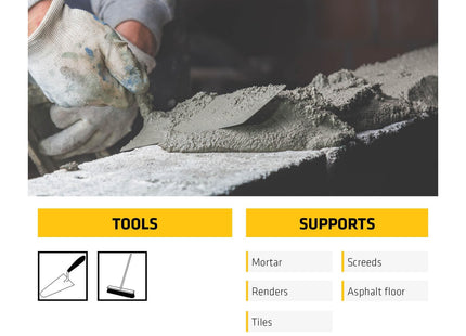 Everbuild Sika SikaBond SBR Waterproof General Purpose Bonding Agent and Admixture for Mortar, Screeds and Renders - 5 Litre, White