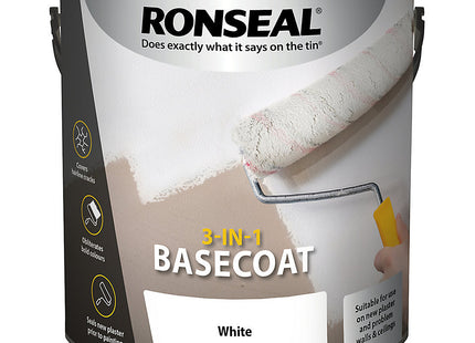 Ronseal Basecoat Paint White 2.5 Litre