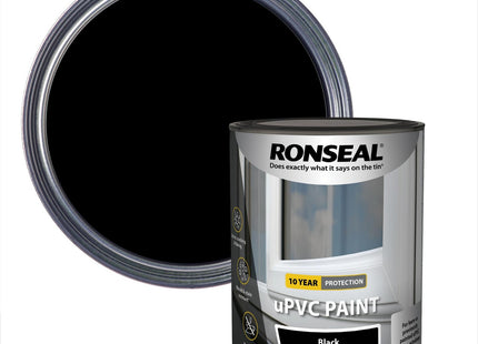 Ronseal uPVC Paint Black Satin 750ml