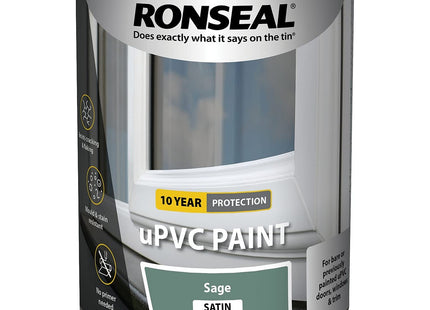 Ronseal uPVC Paint Sage Satin 750ml