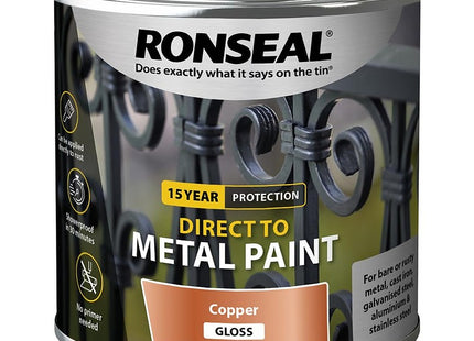 Ronseal Direct to Metal Copper Gloss 250ml