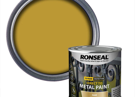 Ronseal Direct to Metal Gold Gloss 250ml