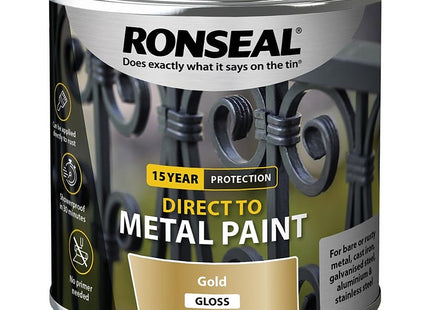 Ronseal Direct to Metal Gold Gloss 250ml