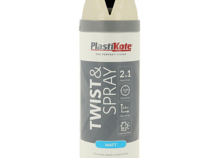 PlastiKote Twist & Spray Matt 400ml Georgian Stone