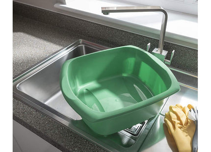 Addis Large Rectauglar Washing Up Bowl, Jade Green, 9.5 Litre
