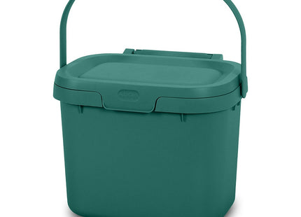 Addis Everyday Kitchen Food Waste Compost Caddy Bin, 4.5 Litre, Sage Green 518534