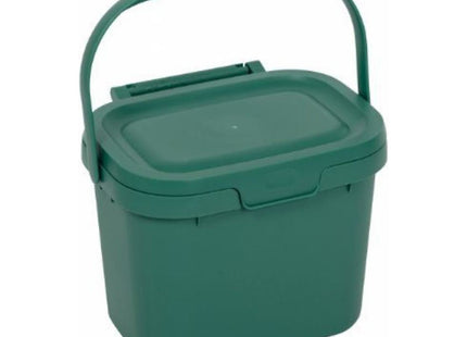 Addis Everyday Kitchen Food Waste Compost Caddy Bin, 4.5 Litre, Sage Green 518534